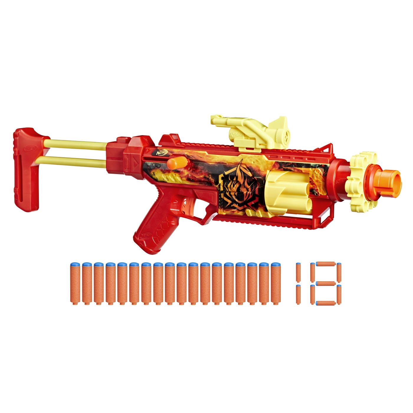 Lansator Nerf Loadout FlareFusion cu 18 sageti N1 si accesorii