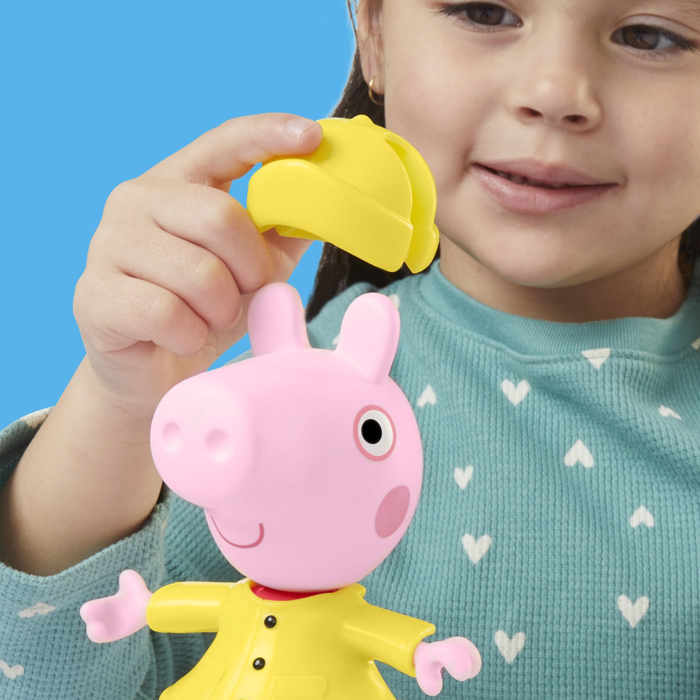 PEPPA PIG SET FIGURINA SI ACCESORII VESTIMENTARE PURCELUSA PEPPA PIG 15CM