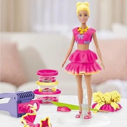 PLAY DOH BARBIE SET VOLANASE SI FUNDITE CU PAPUSA INCLUSA