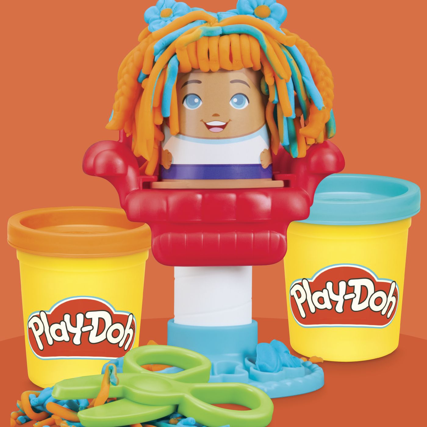 Set Play-Doh 4 in 1 pentru creatii creative cu 8 culori si accesorii