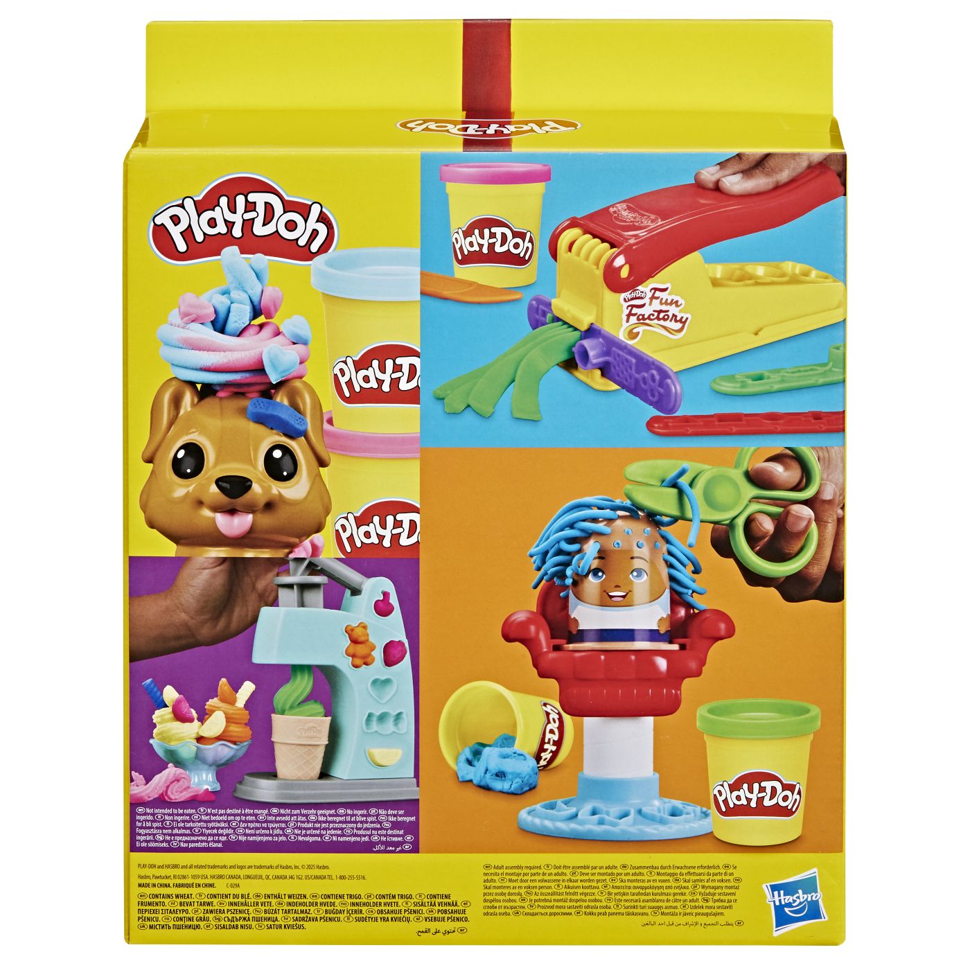 Set Play-Doh 4 in 1 pentru creatii creative cu 8 culori si accesorii
