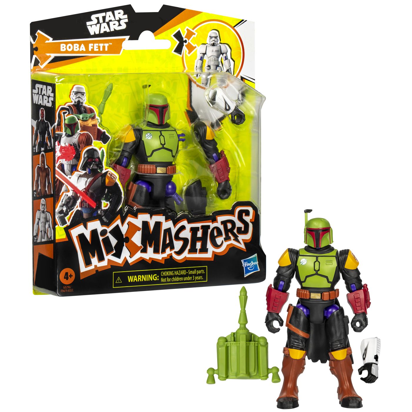 Figurina Star Wars MixMashers Boba Fett 12 cm cu accesorii