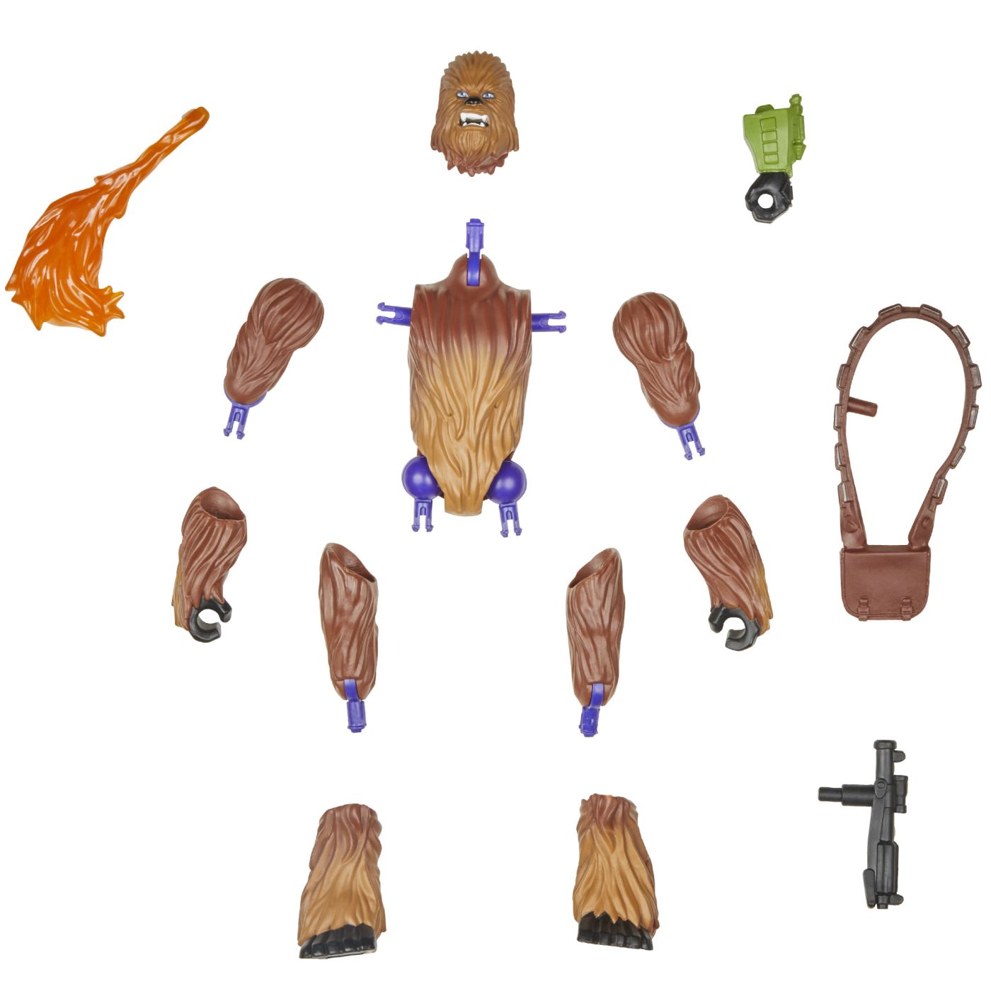Figurină Star Wars MixMashers Chewbacca 12 cm cu accesorii interschimbabile