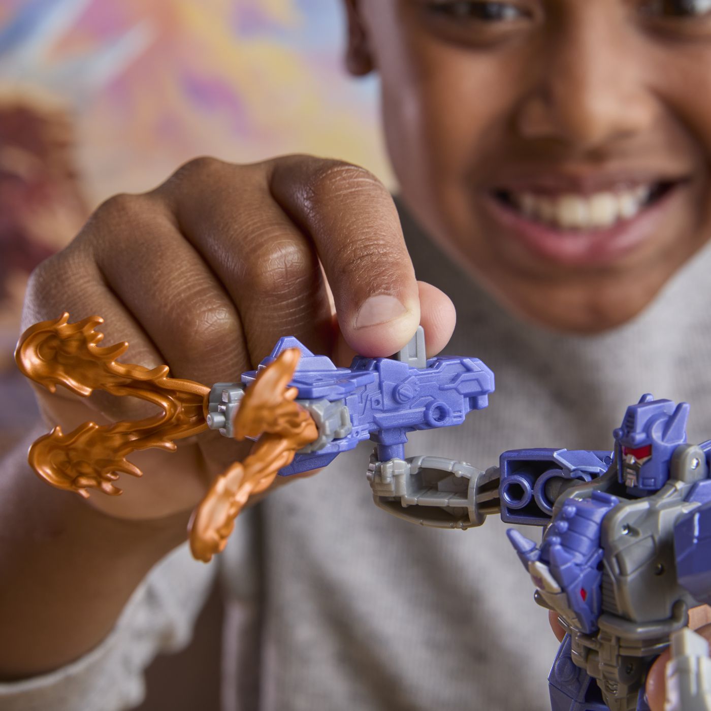 TRANSFORMERS CYBERWORLD ROBOT GALVATRON BLINDAT TRANSFORMABIL