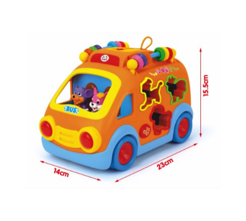 Camionetă sortator cu forme, lumini și sunete pentru copii 18 luni+