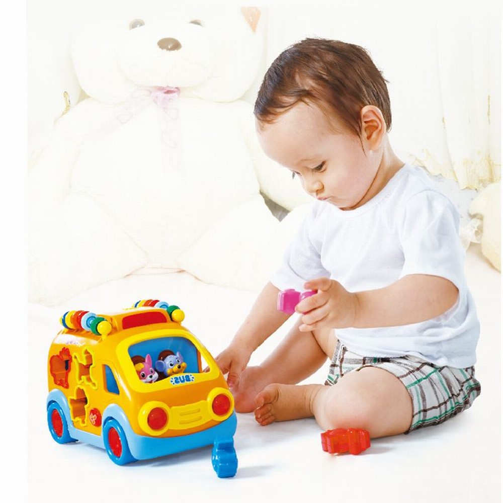 Camionetă sortator cu forme, lumini și sunete pentru copii 18 luni+
