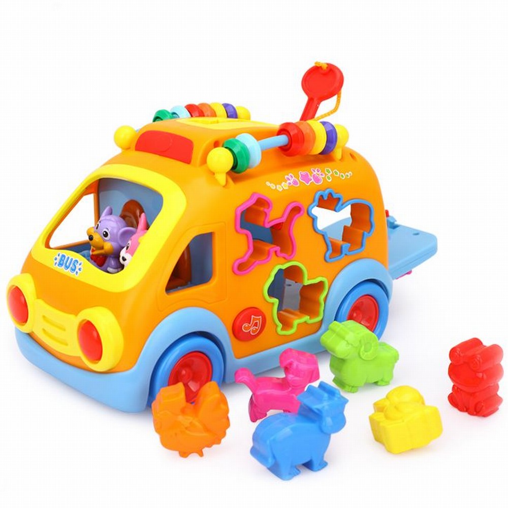 Camionetă sortator cu forme, lumini și sunete pentru copii 18 luni+