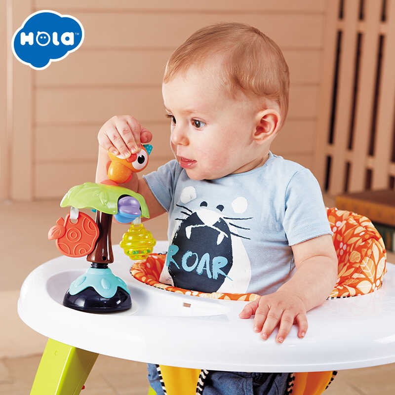 Jucărie bebe cu ventuză Bufniță multicoloră pentru stimulare senzorială