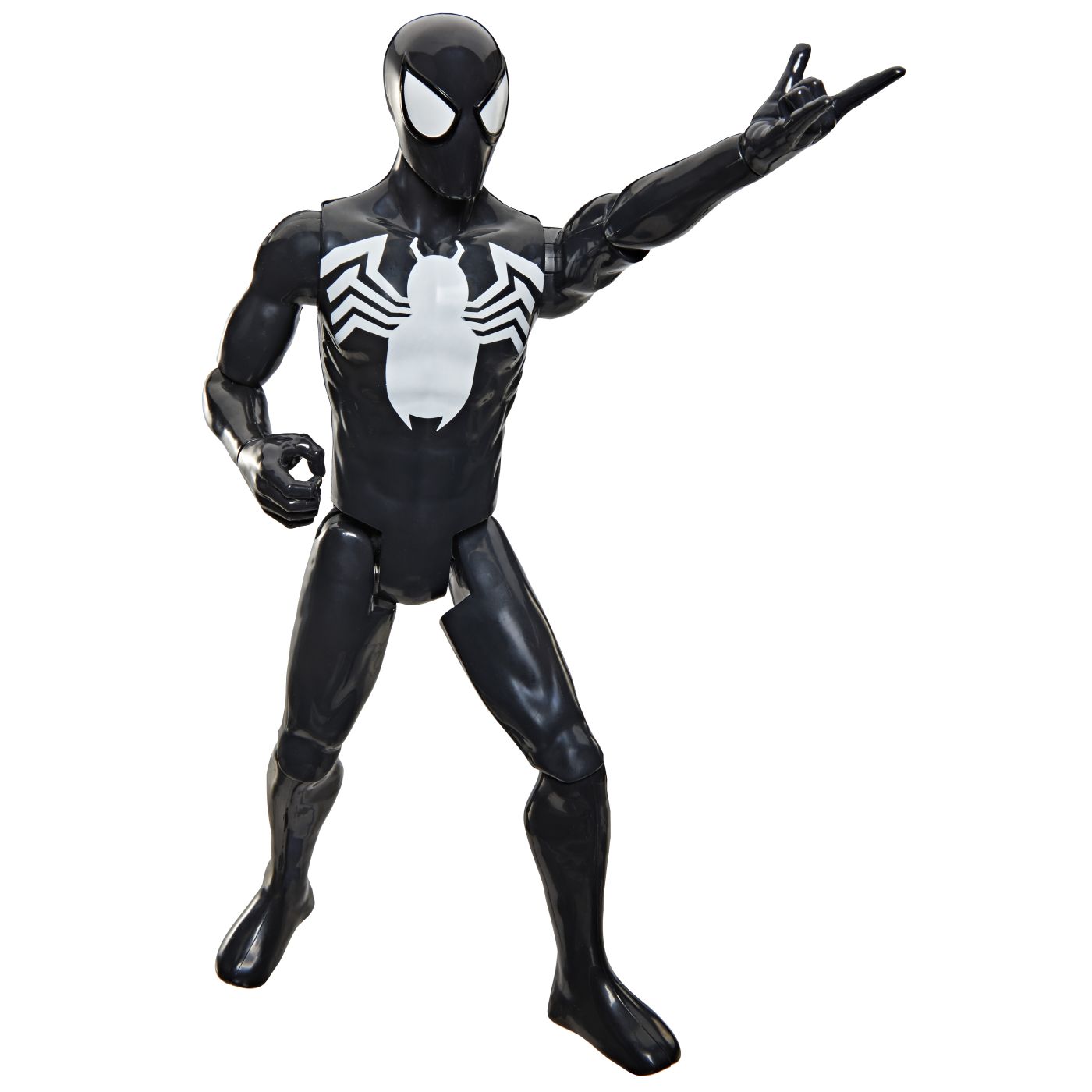 Figurină Spider-Man cu costum negru, Titan Series Hasbro, 30,5 cm