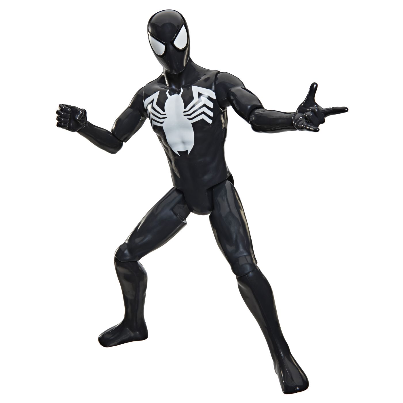 Figurină Spider-Man cu costum negru, Titan Series Hasbro, 30,5 cm
