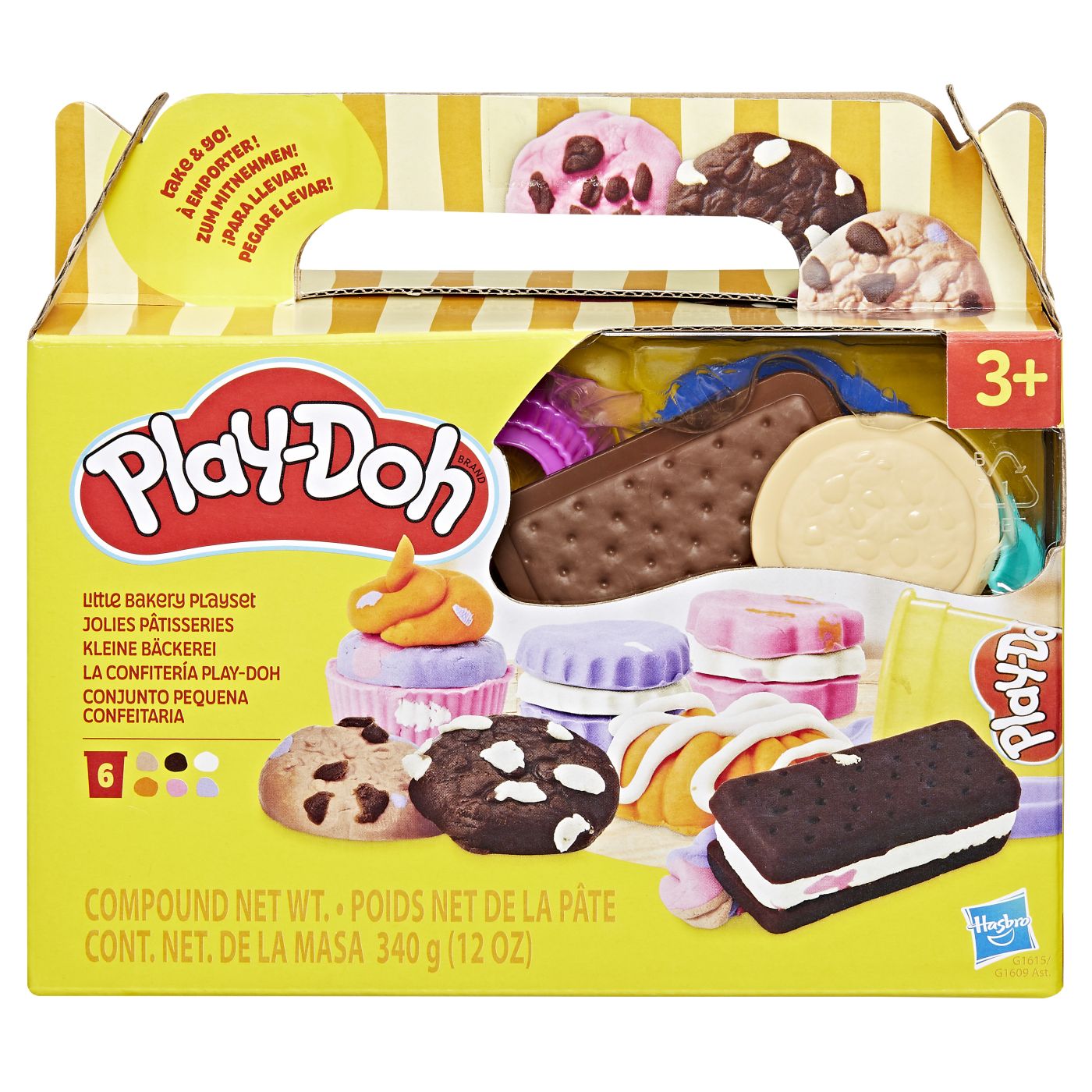 Set Play-Doh de gatit prajituri cu 6 culori si accesorii, 3+ ani