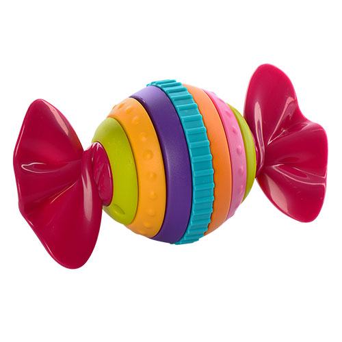 Zornăitoare pentru bebeluși Bombonică multicoloră, jucărie 3M+