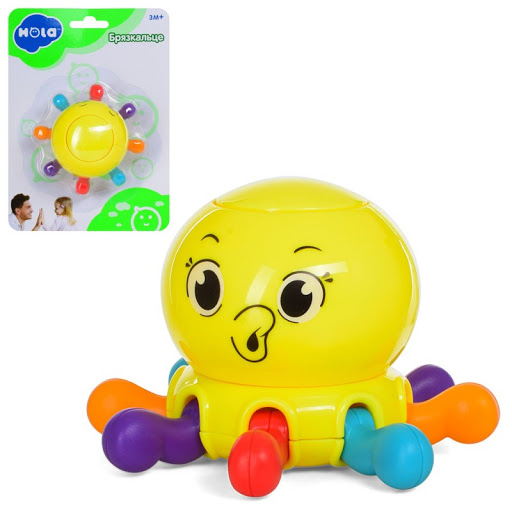 Zornăitoare bebe tip caracatiță multicoloră pentru stimulare senzorială