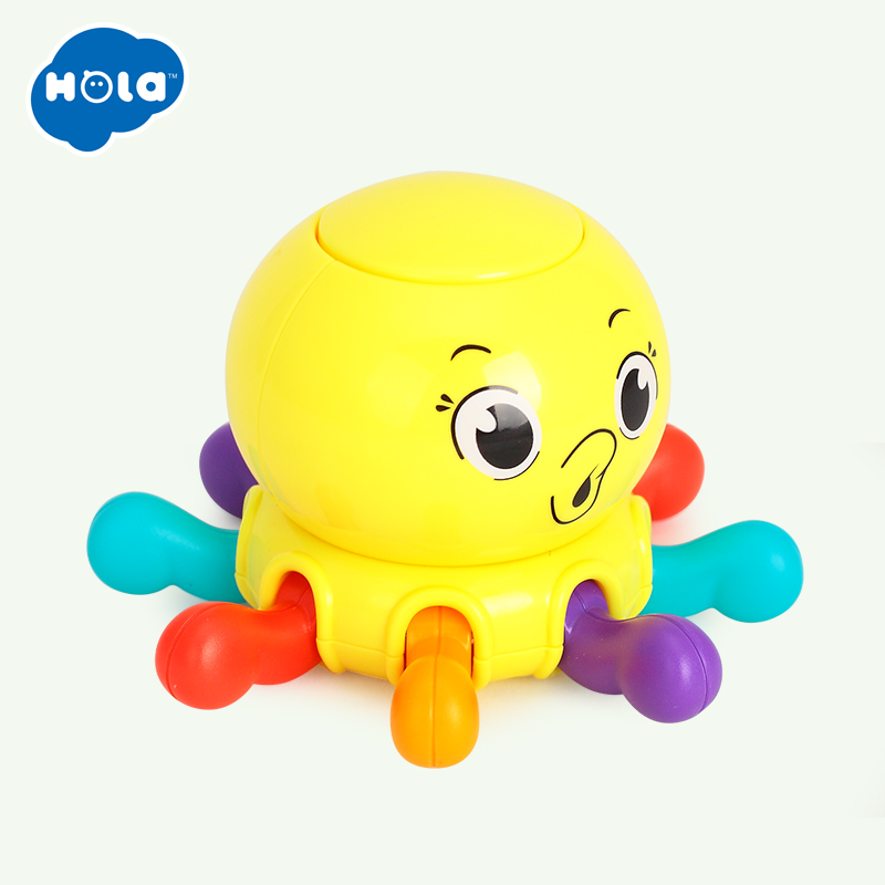 Zornăitoare bebe tip caracatiță multicoloră pentru stimulare senzorială