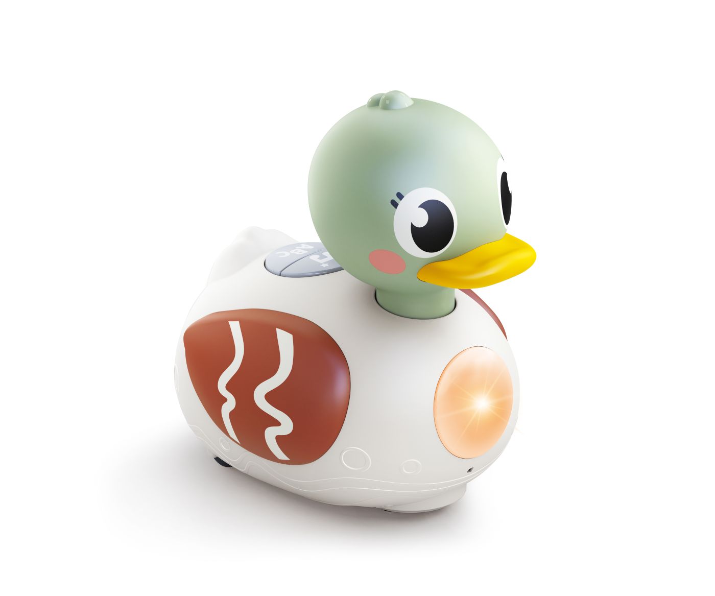 Rățușcă interactivă cu muzică și lumini pentru bebeluși 6-36 luni