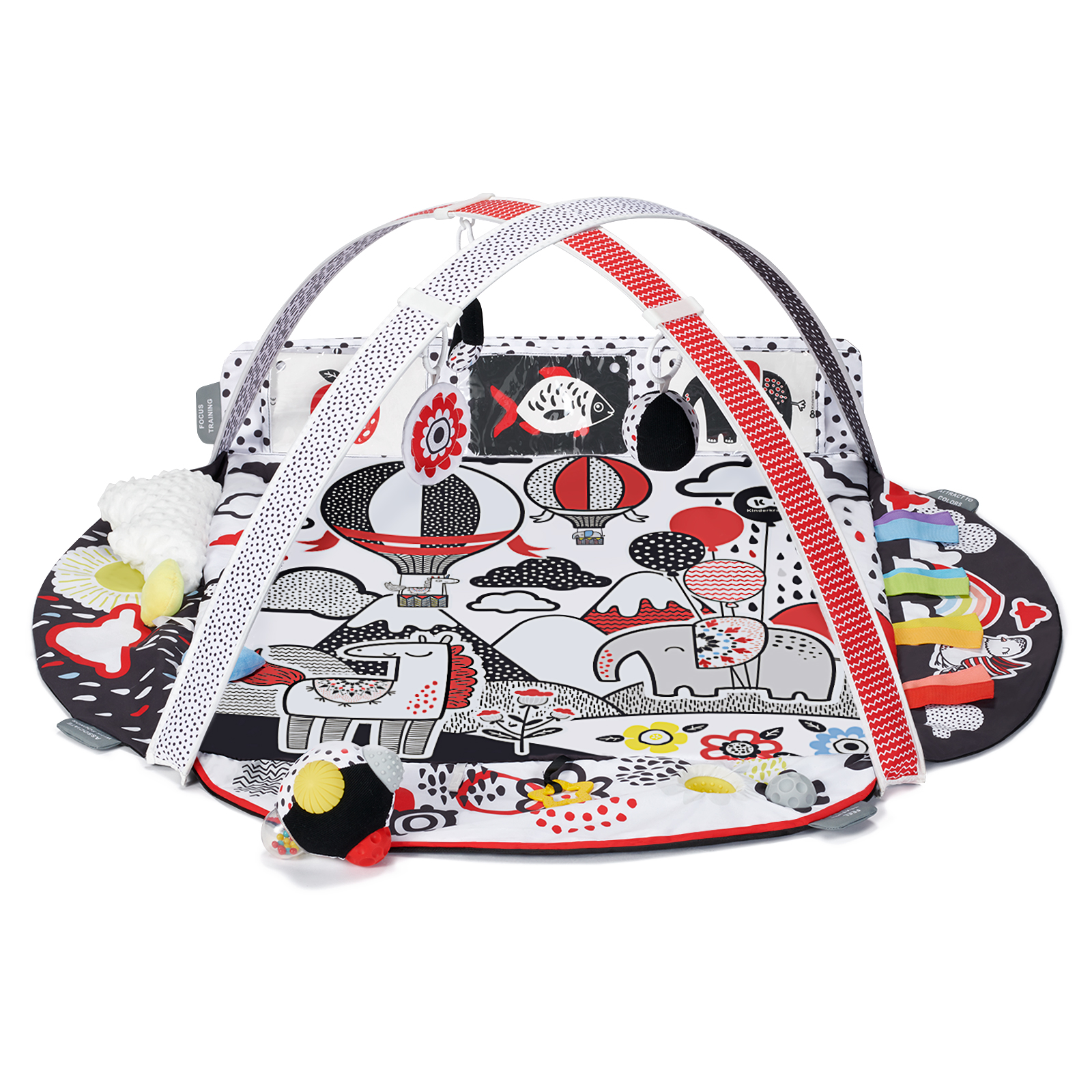 Saltea de joaca educativa Kinderkraft 4SMART pentru bebelusi 0+