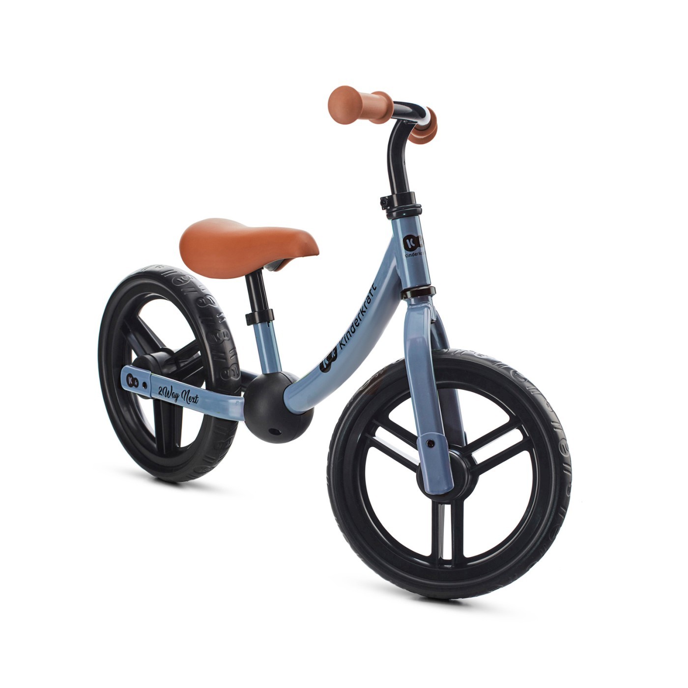 Bicicletă fără pedale Kinderkraft 2WAY NEXT Blue Sky, 12 inch