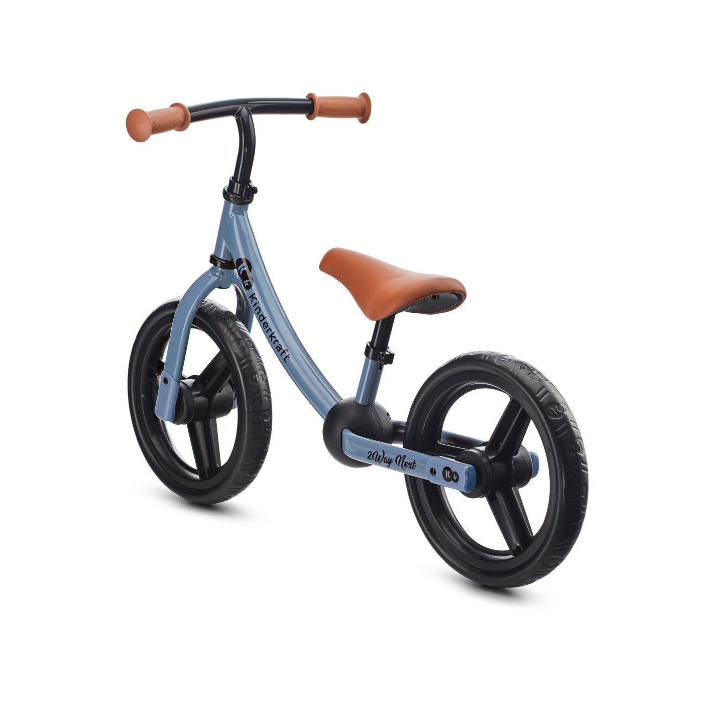 Bicicletă fără pedale Kinderkraft 2WAY NEXT Blue Sky, 12 inch