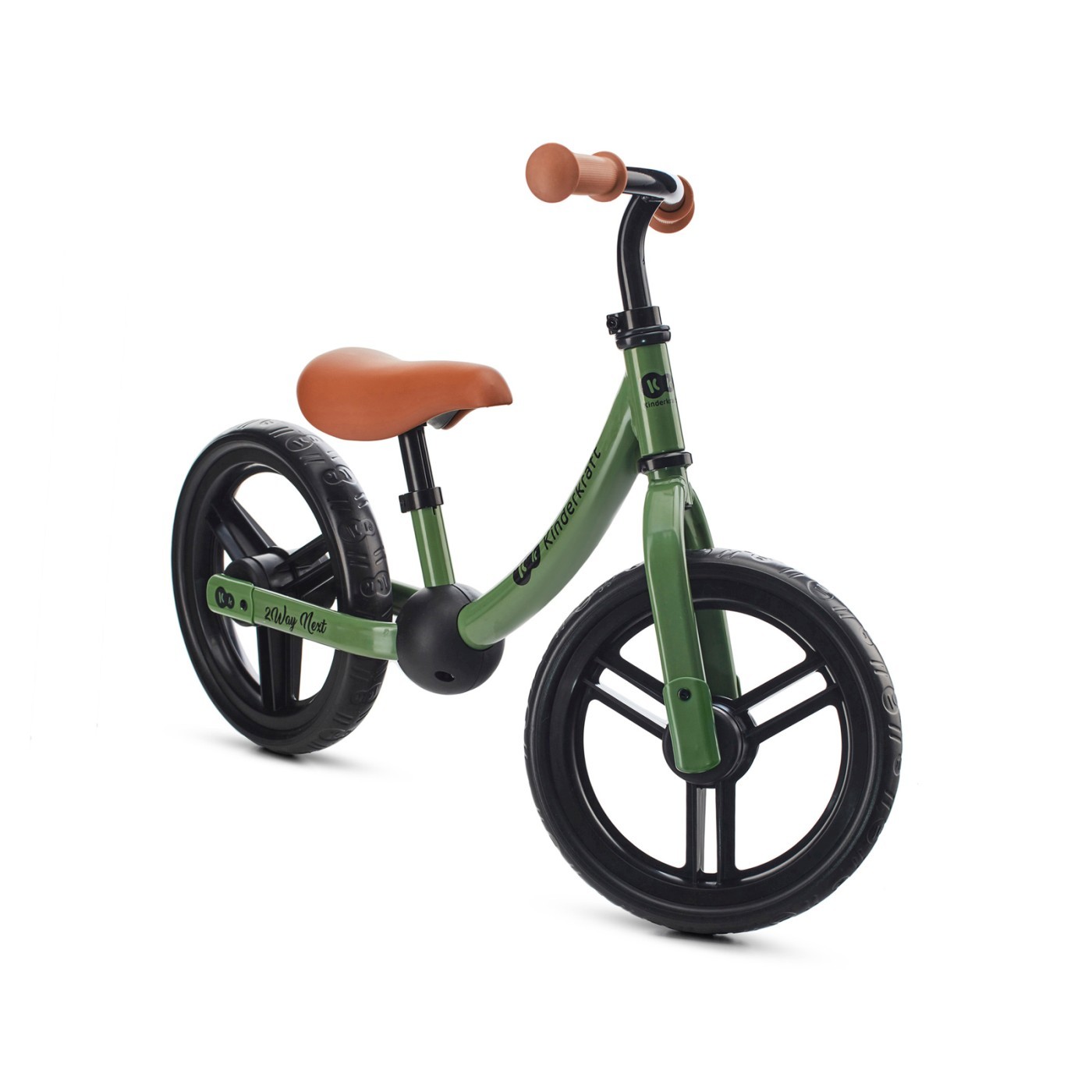 Bicicletă fără pedale Kinderkraft 2WAY NEXT 12 inch, verde