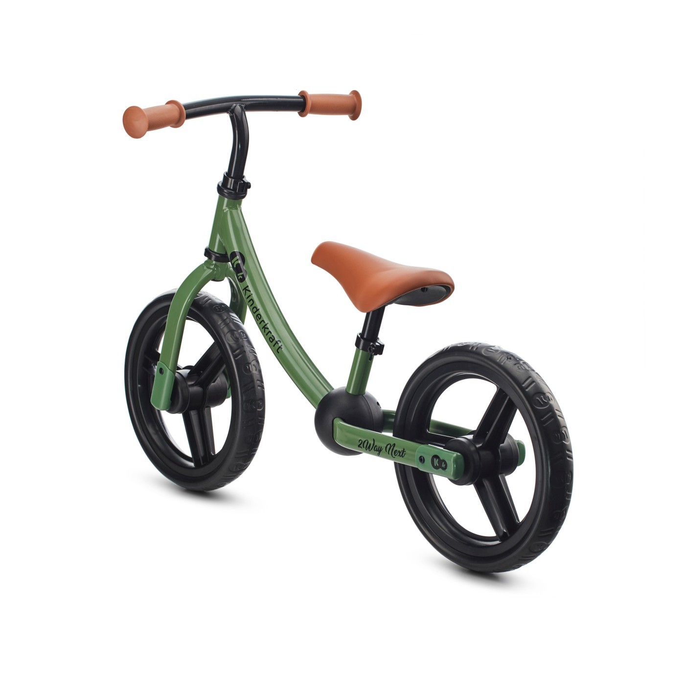 Bicicletă fără pedale Kinderkraft 2WAY NEXT 12 inch, verde