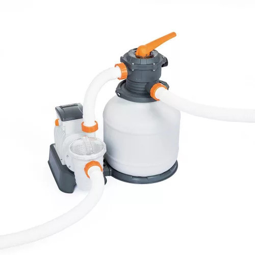 Filtru de nisip Bestway Flowclear 8 m3/h cu dozator ChemConnect pentru piscine