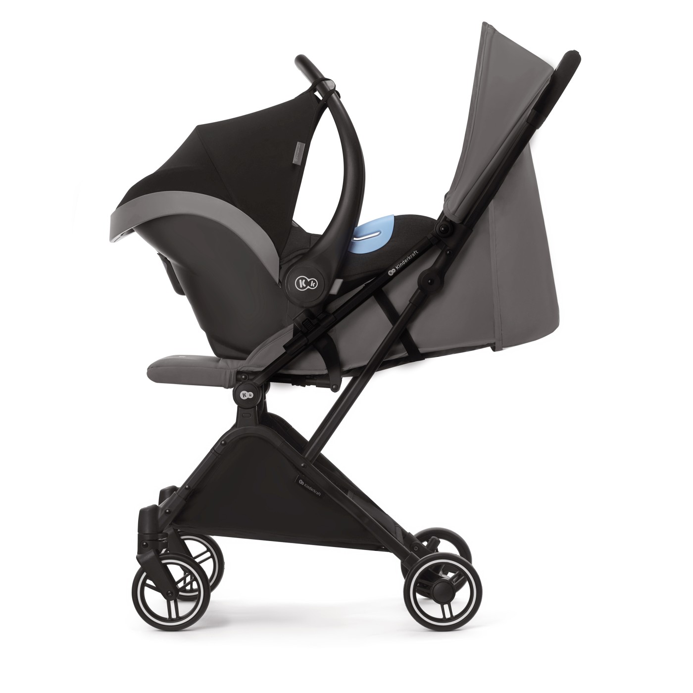 Carucior sport Kinderkraft Indy2 Cozy Grey, usor si compact