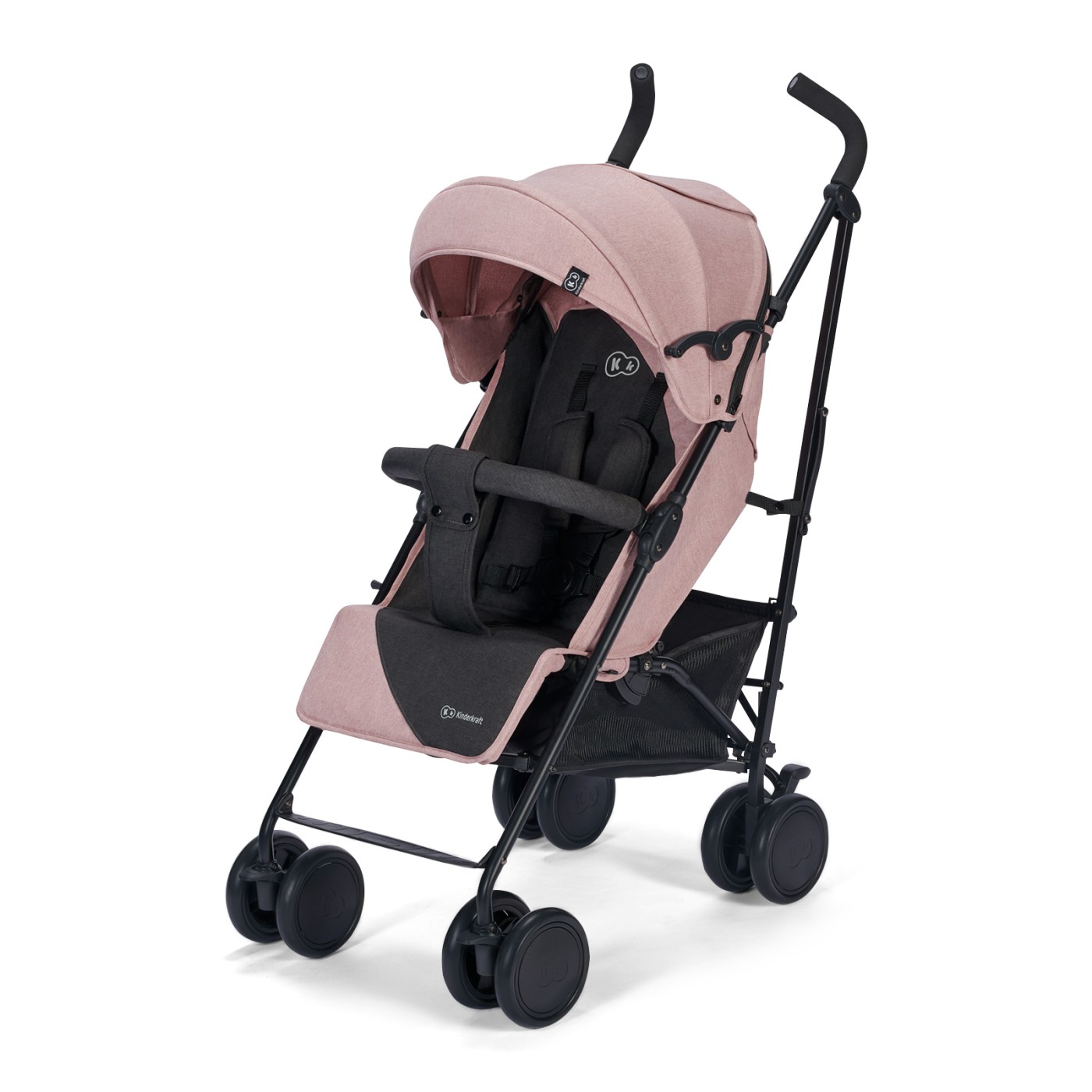 Carucior sport pliabil Kinderkraft Siesta roz, usor, 6 luni-22 kg