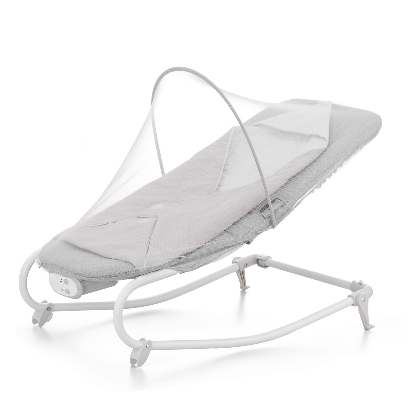 Sezlong bebe 3 in 1 Kinderkraft Felio 2 Stone Grey cu vibratii