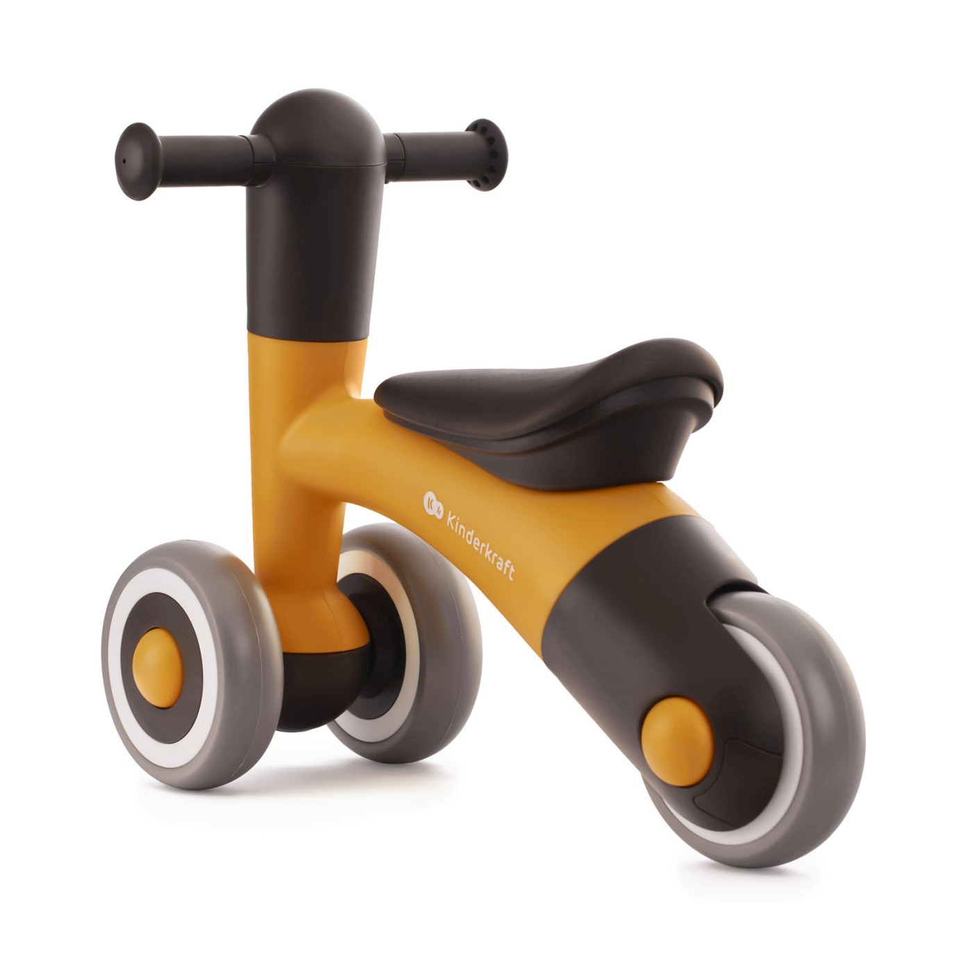 Bicicletă de echilibru Kinderkraft MINIBI, Honey Yellow, 1-3 ani