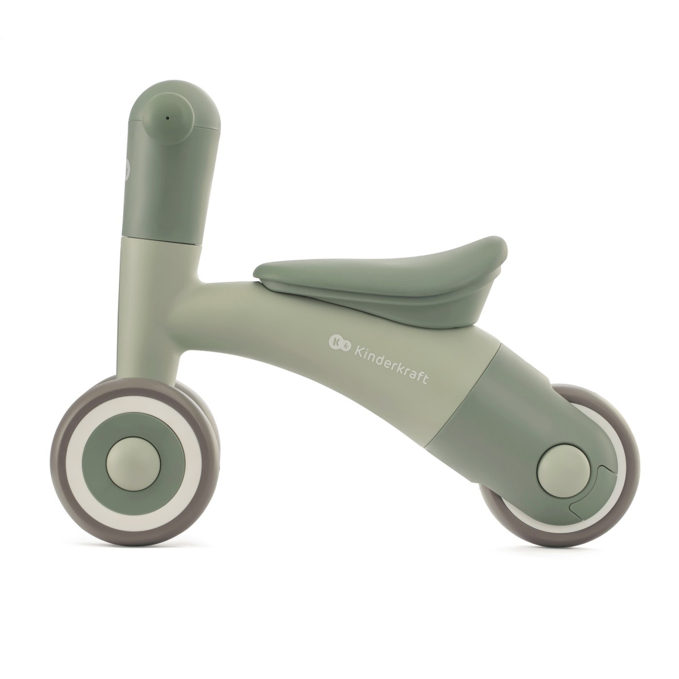 Bicicletă de echilibru Kinderkraft MINIBI, verde Leaf, 3 roți