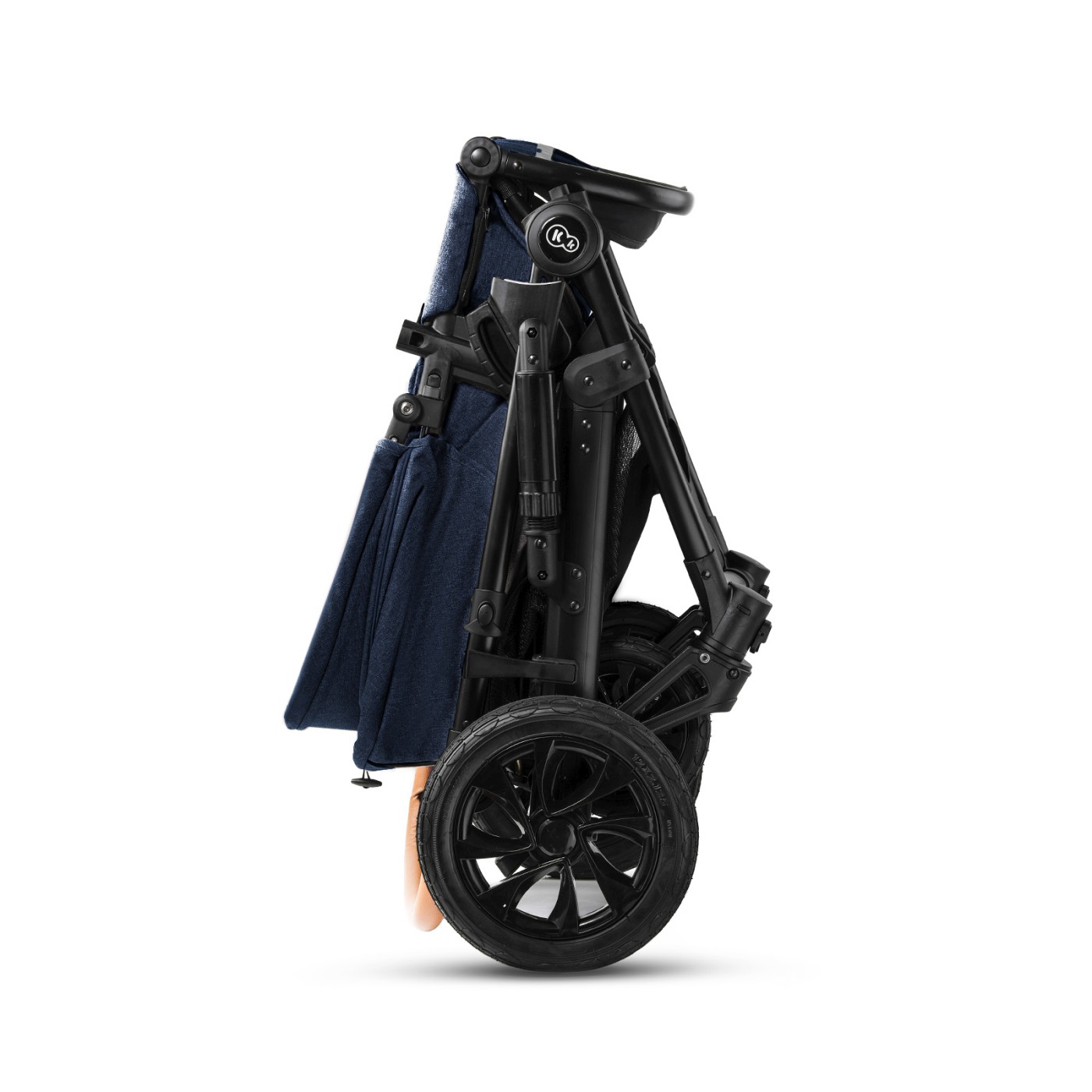 Carucior 3 in 1 Kinderkraft Prime cu scoica Mink Pro i-Size, Navy