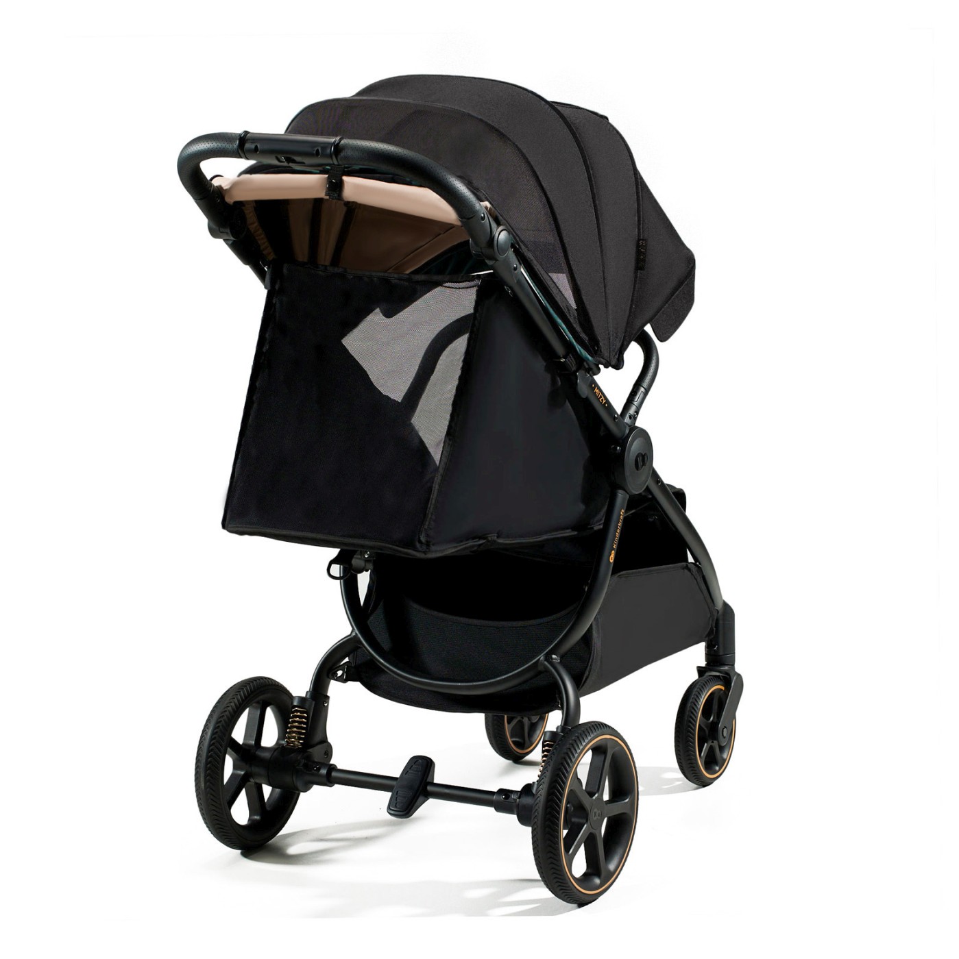 Cărucior sport ultra compact Kinderkraft Mitzy 0-22 kg, Black Ink
