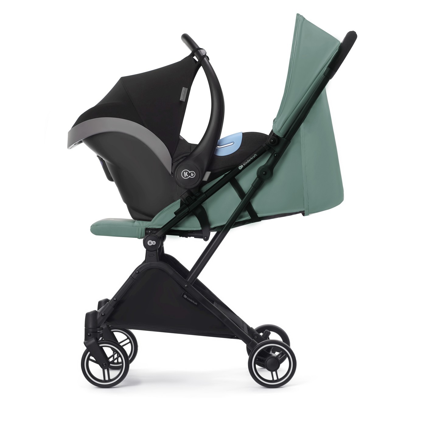 Carucior sport Kinderkraft INDY2 Sea Green, compact si usor