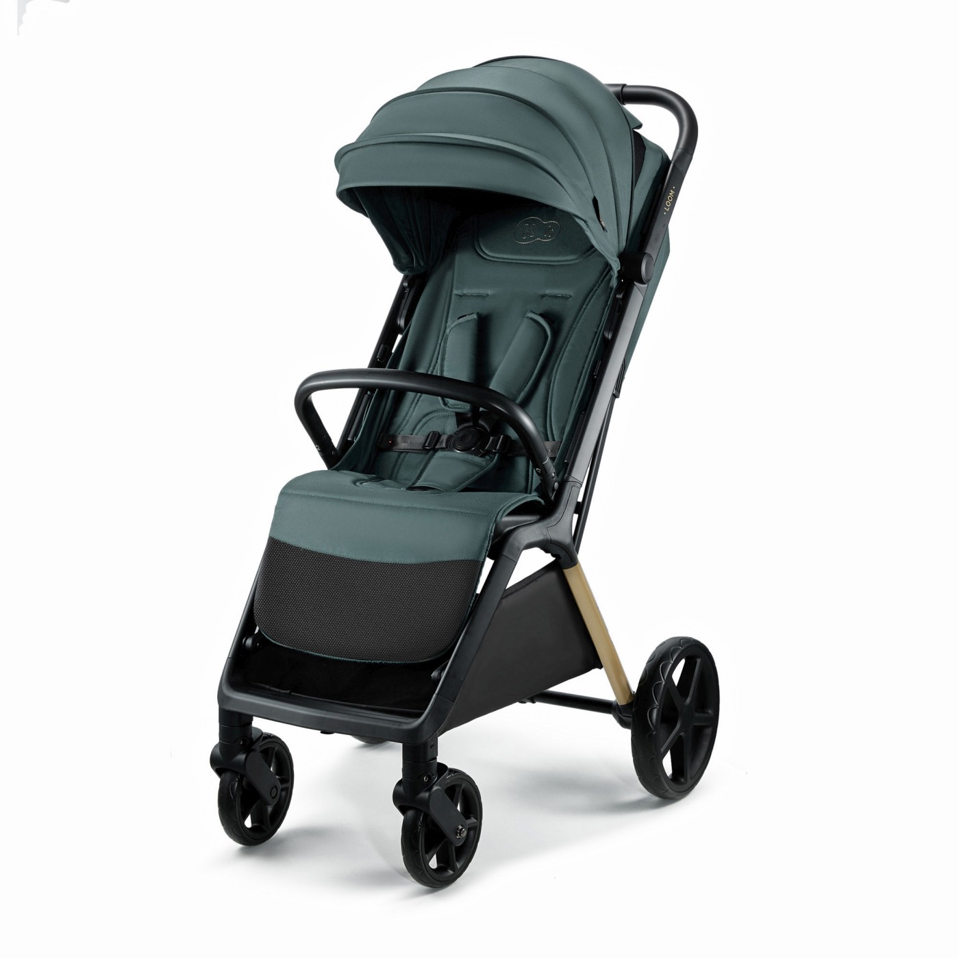 Carucior sport Kinderkraft LOOM 0-22 kg, verde Jade, pliere compacta