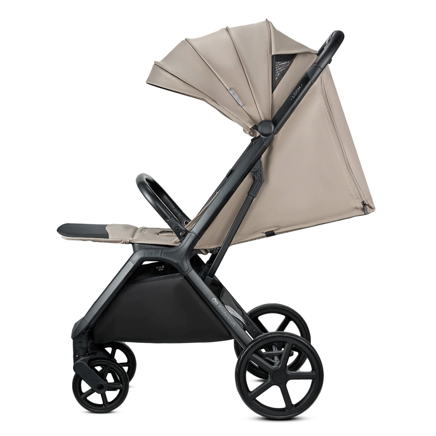 Carucior sport Kinderkraft LOOM, pliabil automat, 0-22 kg, Linen Beige