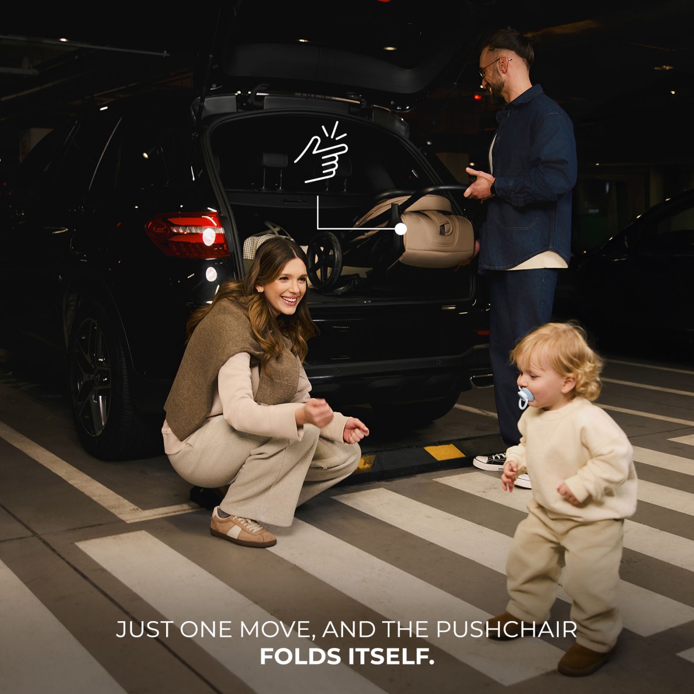 Carucior sport Kinderkraft LOOM, pliabil automat, 0-22 kg, Linen Beige