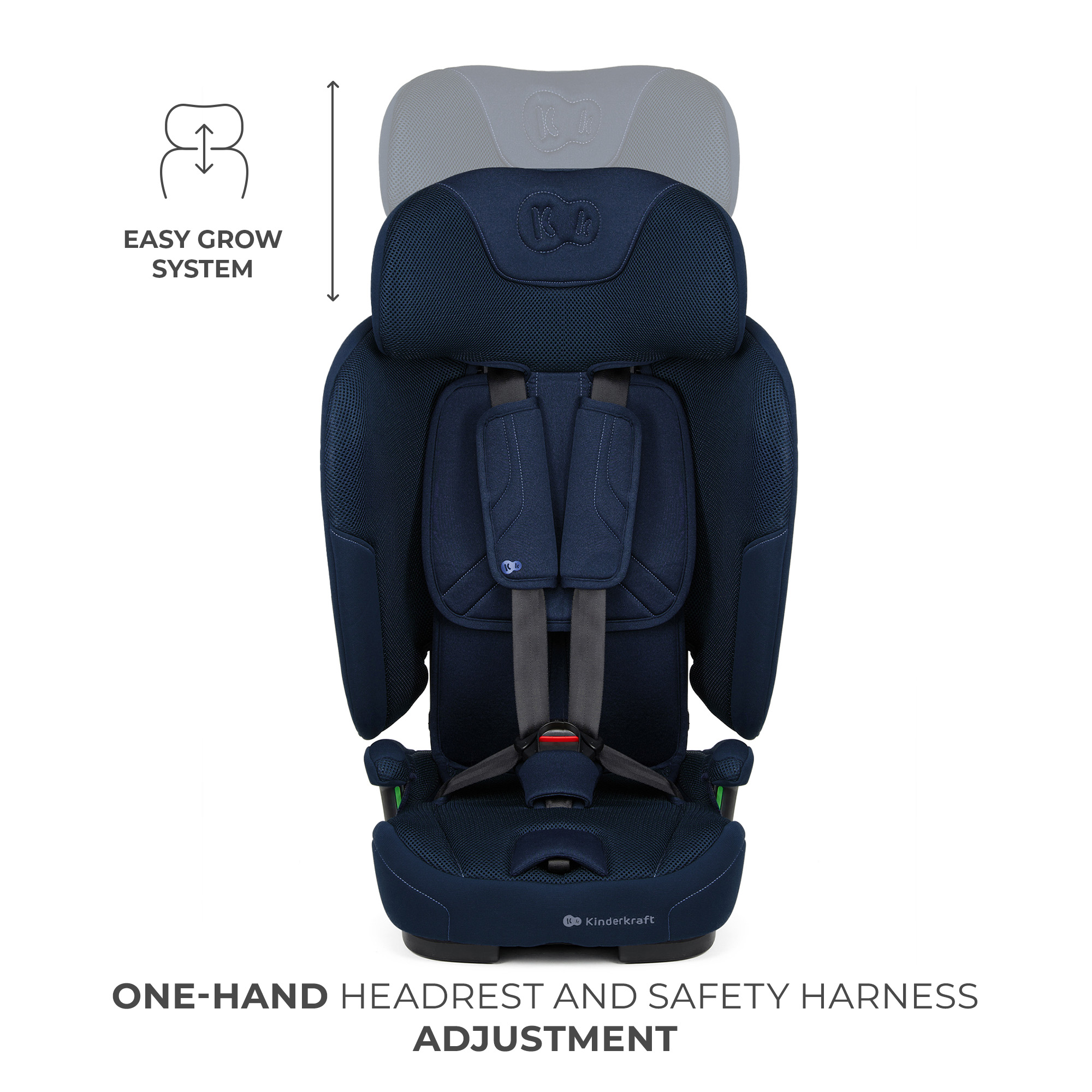 SCAUN AUTO KINDERKRAFT FIX2GO 76-150 CM, NAVY