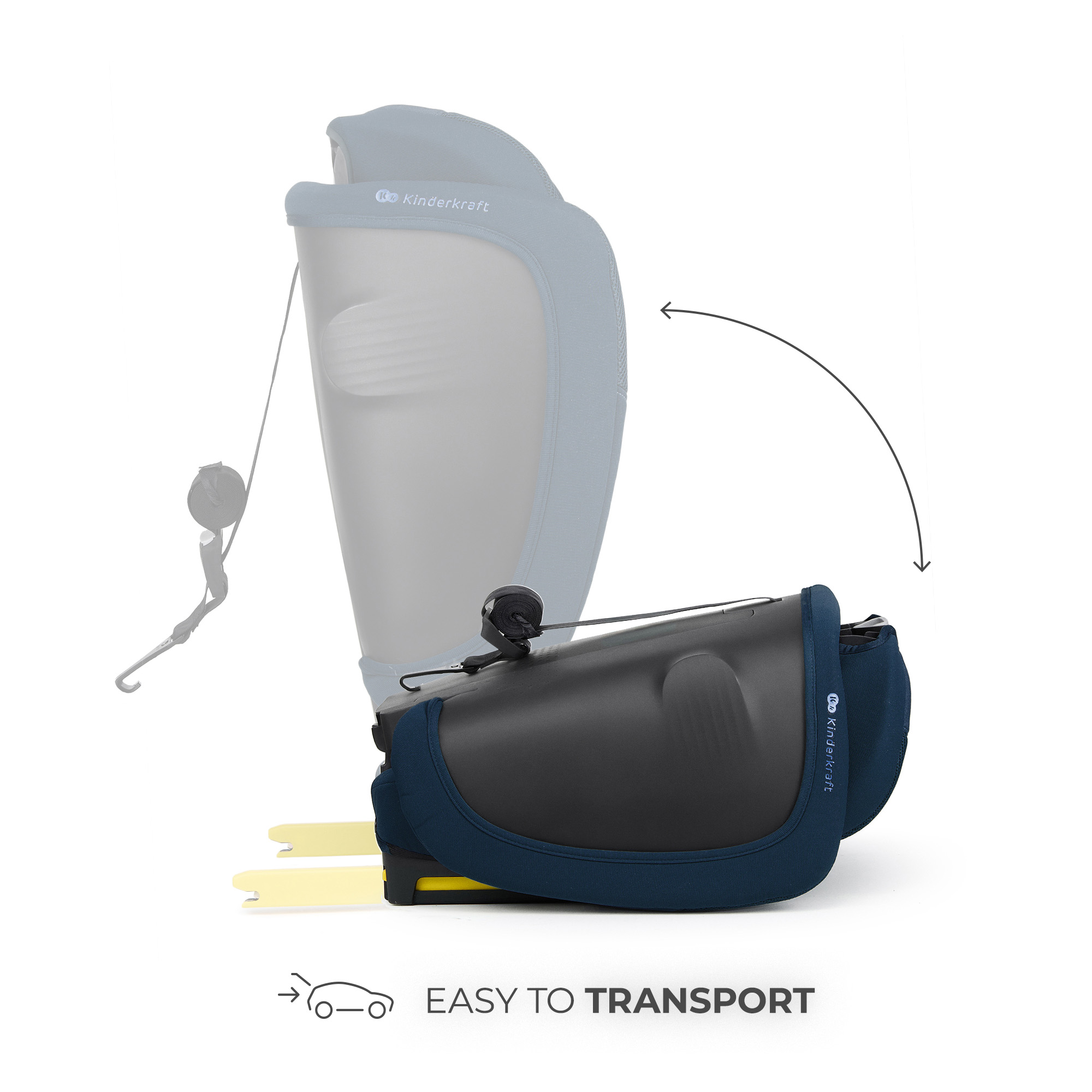 SCAUN AUTO KINDERKRAFT FIX2GO 76-150 CM, NAVY