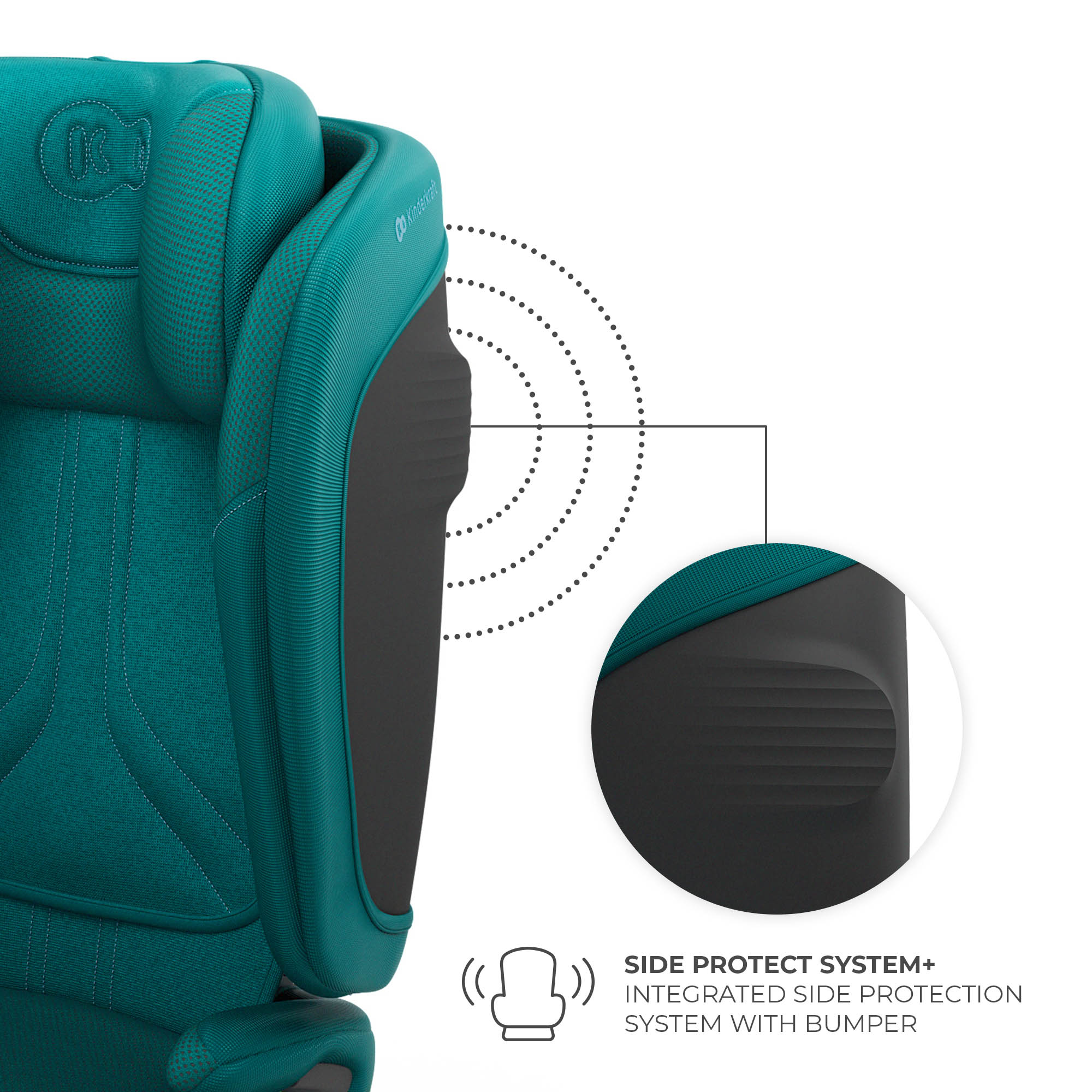 SCAUN AUTO KINDERKRAFT UNITY2 100-150 CM, GREEN