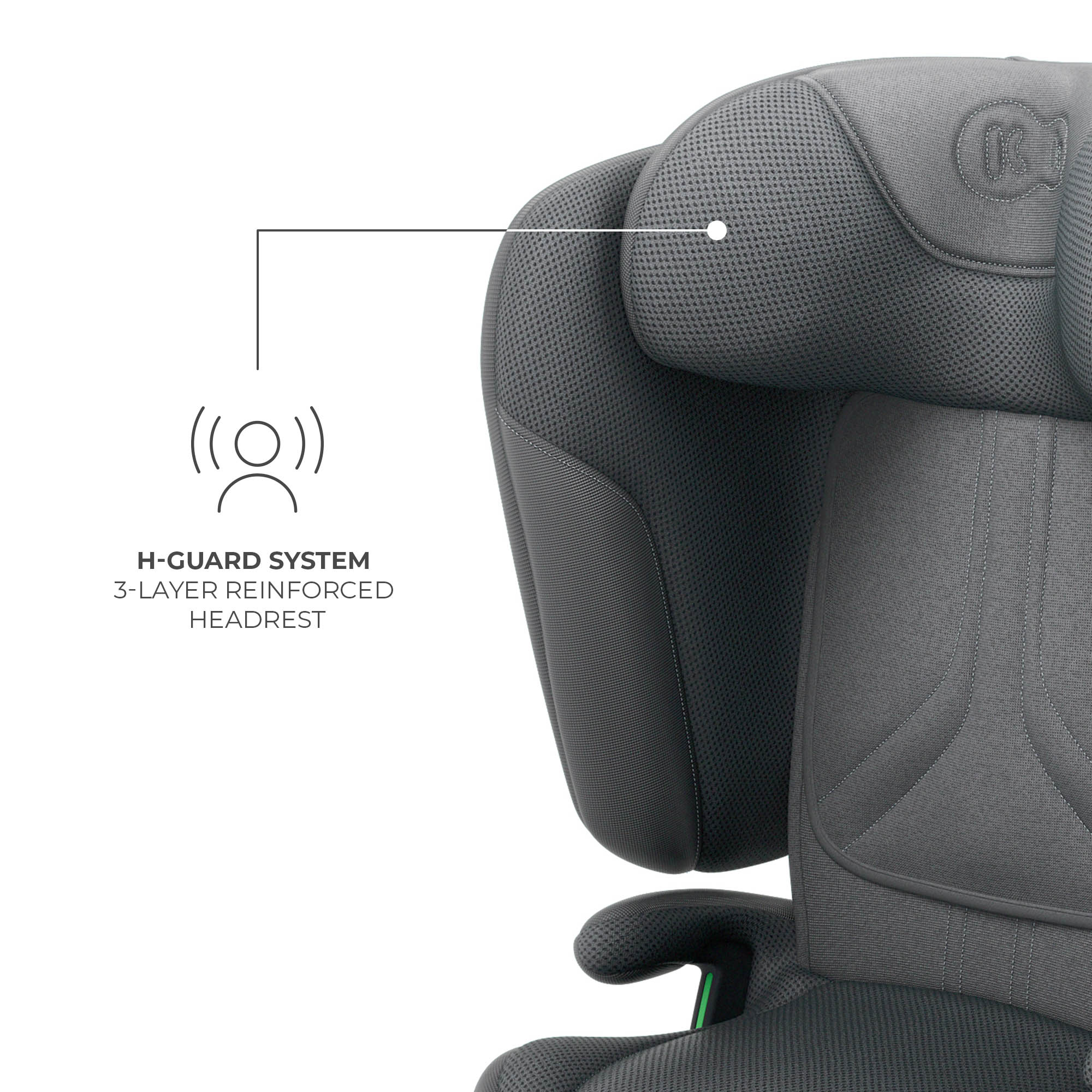 SCAUN AUTO KINDERKRAFT UNITY2 100-150 CM, GREY