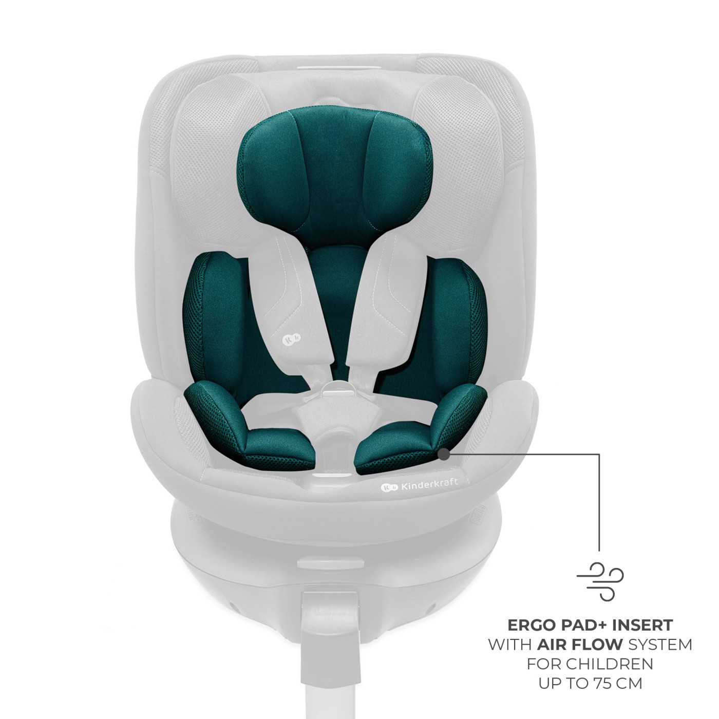 SCAUN AUTO KINDERKRAFT XRIDER 2 I-SIZE 40-150 CM GREEN