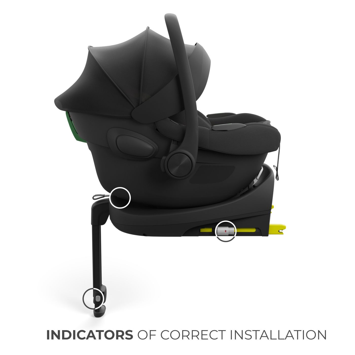 SCOICA AUTO KINDERKRAFT I-LITE 40-87 CM, BLACK