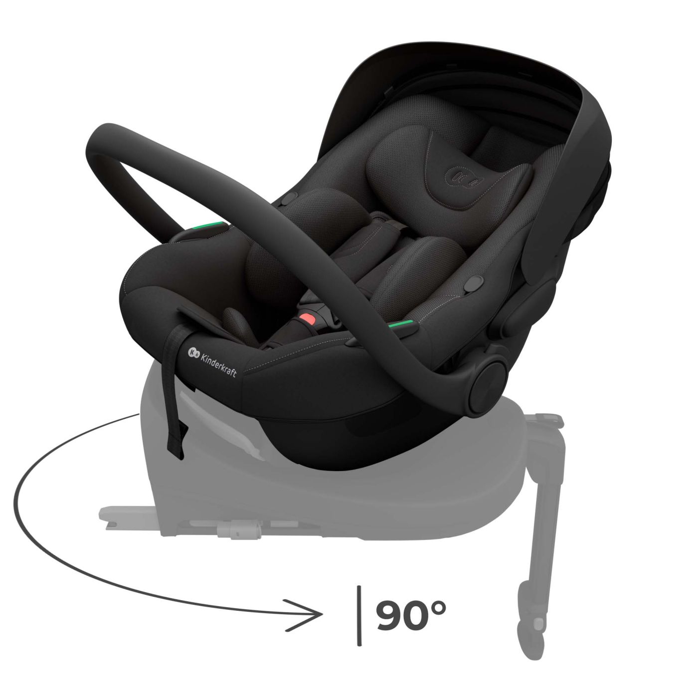 SCOICA AUTO KINDERKRAFT I-LITE 40-87 CM, BLACK