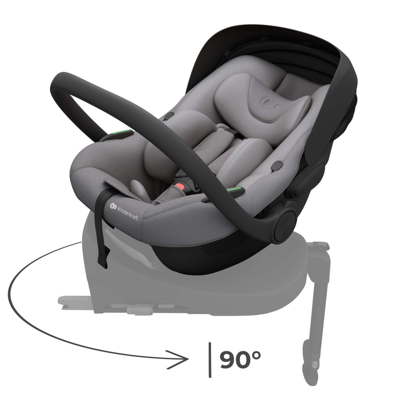 SCOICA AUTO KINDERKRAFT I-LITE 40-87 CM, GREY