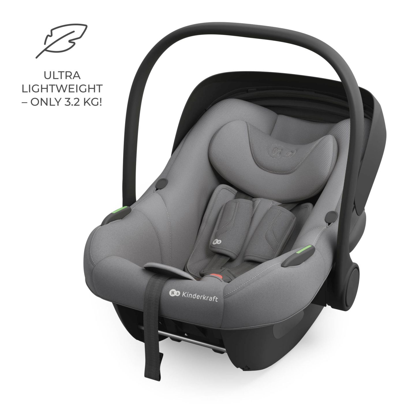 SCOICA AUTO KINDERKRAFT I-LITE CU BAZA ISOFIX ENDURA SAFE FX, GRAY