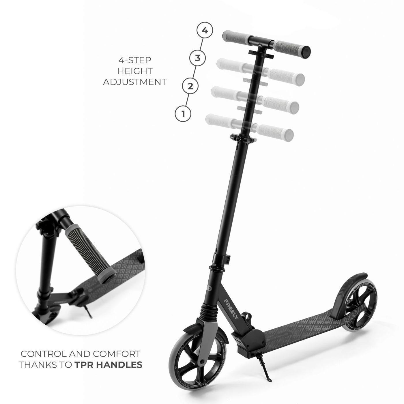 TROTINETA KINDERKRAFT FREELY, BLACK