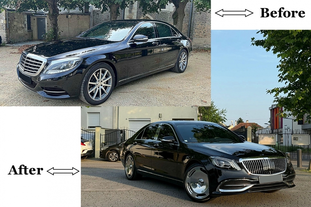 Pachet Exterior cu Stopuri Full LED Semnalizare Dinamica Mercedes S-Class W222 (2013-Up) S63 M-Design Performance AutoTuning