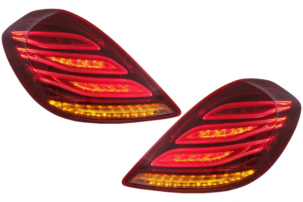 Pachet Exterior cu Stopuri Full LED Semnalizare Dinamica Mercedes S-Class W222 (2013-Up) S63 M-Design Performance AutoTuning