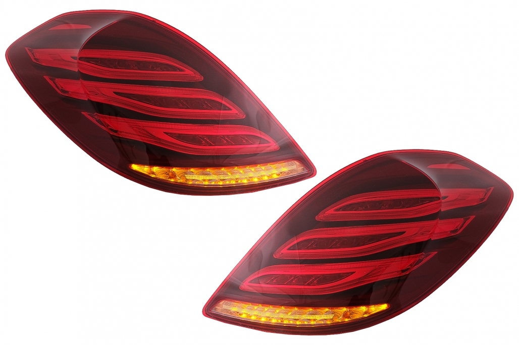 Pachet Exterior cu Stopuri Full LED Semnalizare Dinamica Mercedes S-Class W222 (2013-Up) S63 M-Design Performance AutoTuning
