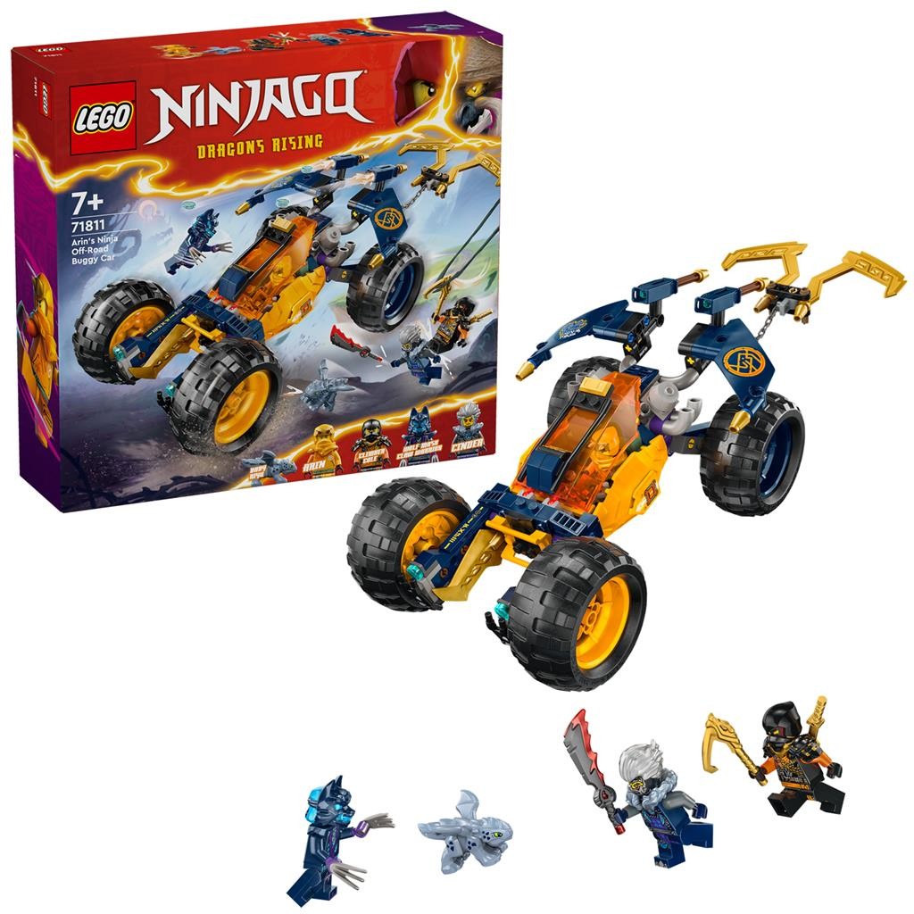 LEGO NINJAGO Vehiculul de teren ninja al lui Arin 71811 pentru copii 7+